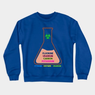 Fluorine Uranium Carbon Potassium (Design 1) Crewneck Sweatshirt